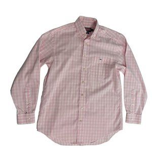 VINEYARD VINES Button Up TUCKER Casual Dress Shirt Pink White Mens SMALL